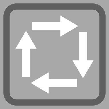 Dolaşım oklar düz vektör simgesi