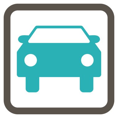 Otomobil Düz Vektör Simgesi