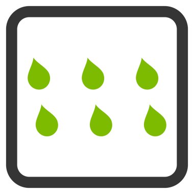 Damla düz vektör simgesi