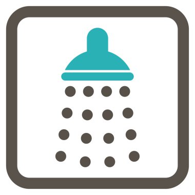 Duş düz vektör simgesi