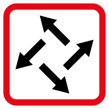 Santrifüj oklar düz vektör simgesi