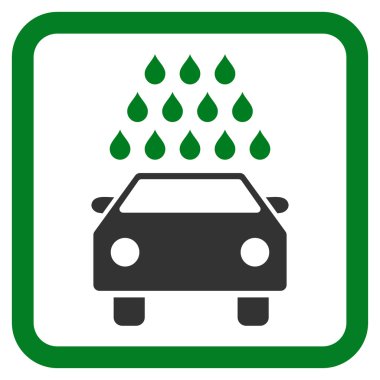 Araba Yıkama Düz Vektör Simgesi