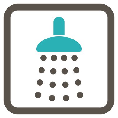 Duş düz vektör simgesi