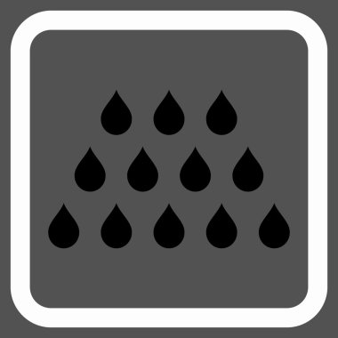 Damla düz vektör simgesi