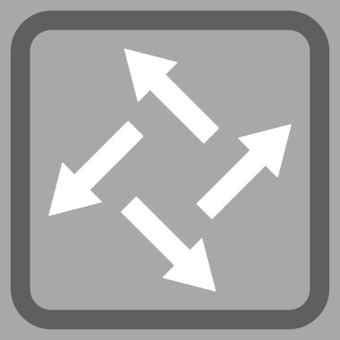 Santrifüj oklar düz vektör simgesi