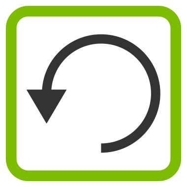 Saatin tersi yönde düz vektör simge döndürmek