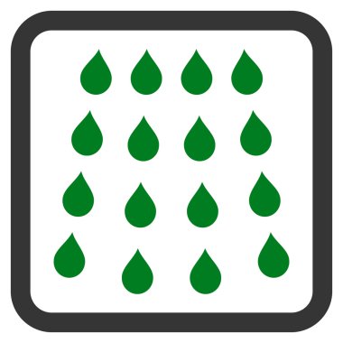 Damla düz vektör simgesi