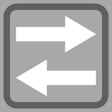 Yatay Çevir okları vektör simge düz