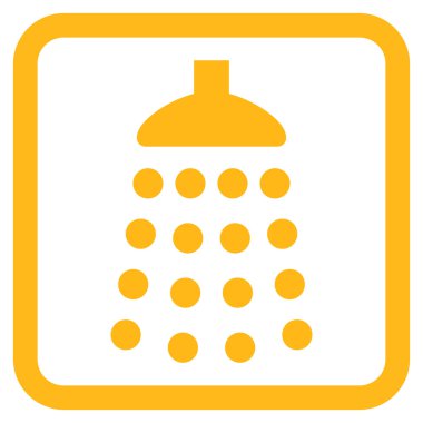 Duş düz vektör simgesi