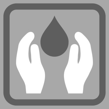 Su bakımı düz vektör simgesi