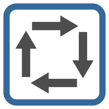 Dolaşım oklar düz vektör simgesi