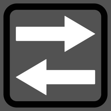 Yatay Çevir okları vektör simge düz