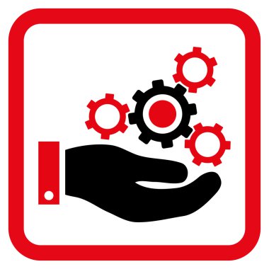 Mekanik Servisi düz vektör simgesi