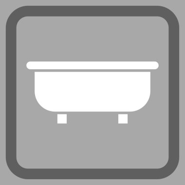 Küvet Düz Vektör Simgesi