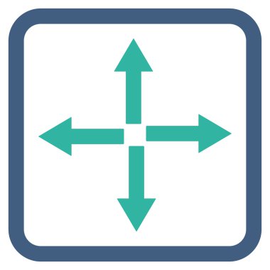 Oklar düz vektör simgesini genişletin