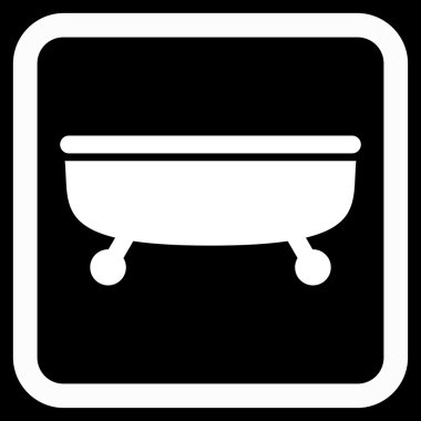 Küvet Düz Vektör Simgesi