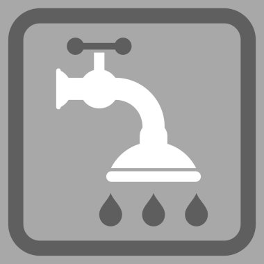 Duş musluk düz vektör simgesi
