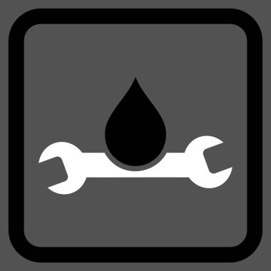 Sıhhi tesisat düz vektör simgesi