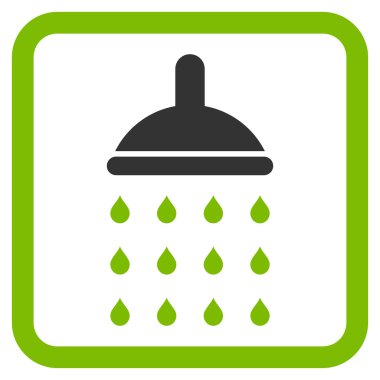 Duş düz vektör simgesi