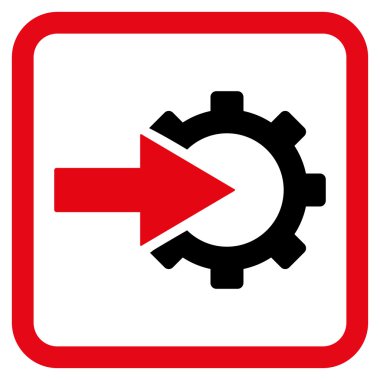 COG Tümleştirme düz vektör simgesi