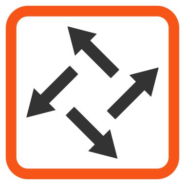 Santrifüj oklar düz vektör simgesi