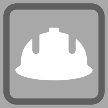 İnşaat kask düz vektör simgesi