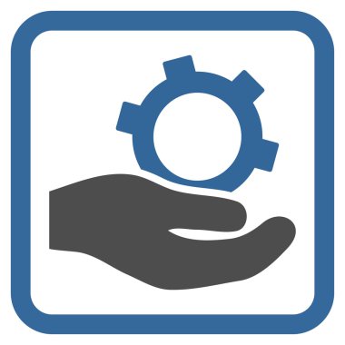 Mühendislik hizmet düz vektör simgesi