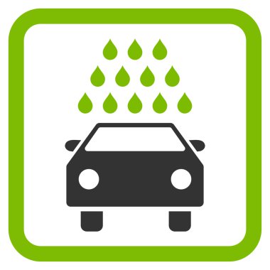 Araba Yıkama Düz Vektör Simgesi