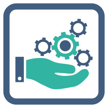 Mekanik Servisi düz vektör simgesi