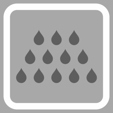 Damla düz vektör simgesi