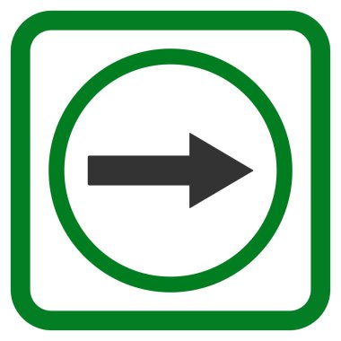 Sağ yuvarlak ok düz vektör simgesi