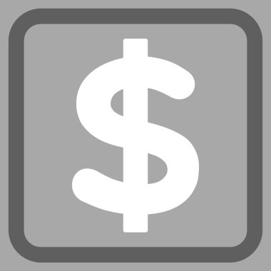 Dolar düz vektör simgesi