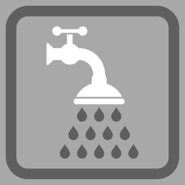 Duş musluk düz vektör simgesi