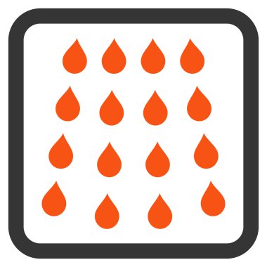 Damla düz vektör simgesi