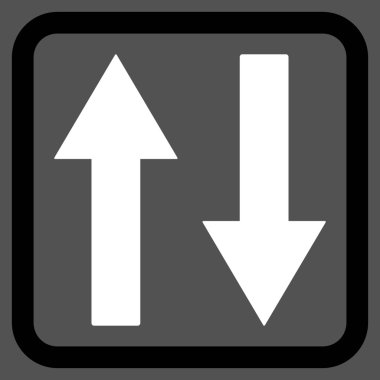 Dikey Çevir okları vektör simge düz