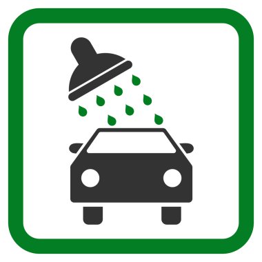 Araba Yıkama Düz Vektör Simgesi