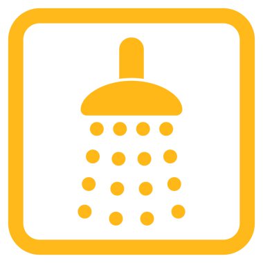 Duş düz vektör simgesi