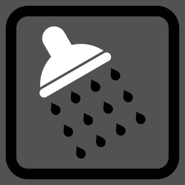 Duş düz vektör simgesi