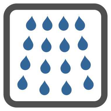 Damla düz vektör simgesi