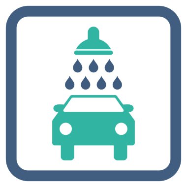 Araba Yıkama Düz Vektör Simgesi