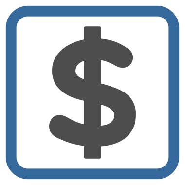 Dolar düz vektör simgesi