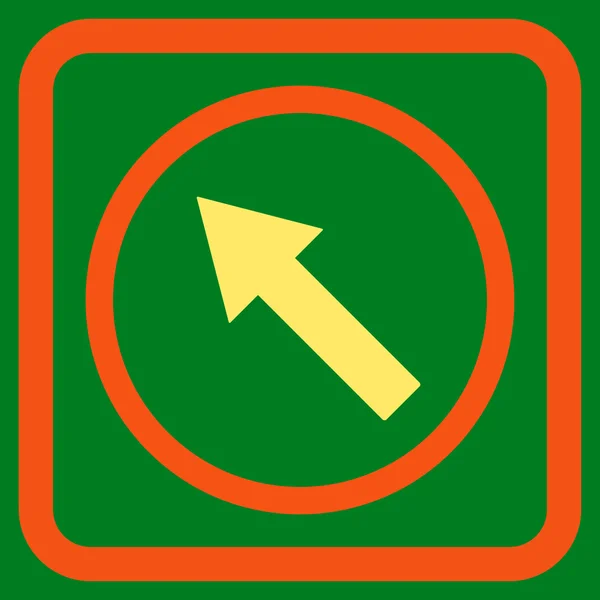 Icono de vector plano de flecha redondeada hacia arriba-izquierda — Vector de stock