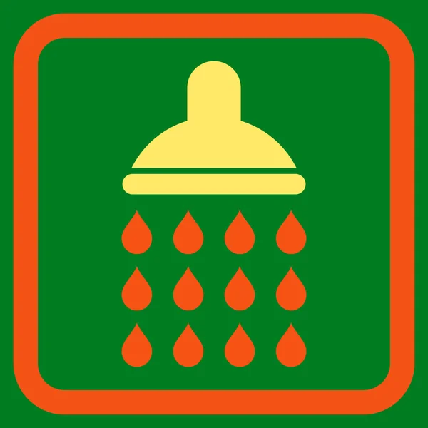 Icona vettoriale piatto doccia — Vettoriale Stock
