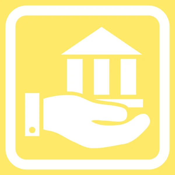 Bank Service Flat Vector Symbol — Stockvektor