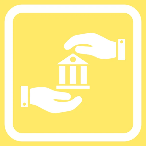 Icona vettoriale piatta di servizio bancario — Vettoriale Stock