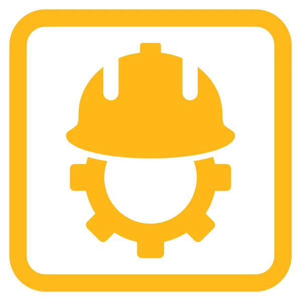 Development Helmet Flat Vector Icon — Stock Vector