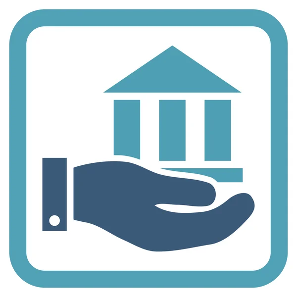 Bank Service Flat Vector Icon — Stockvector