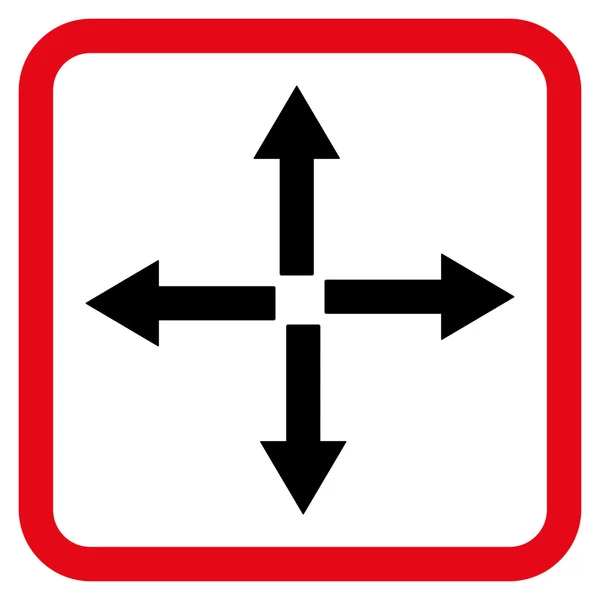 Expand Arrows Flat Vector Icon — Stock Vector
