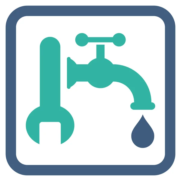 Plumbing Flat Vector Icon — Stock Vector