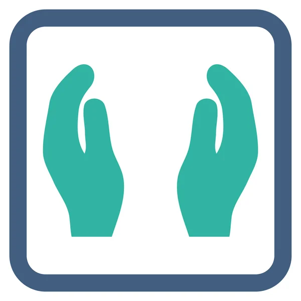 Ellátás kezét lapos Vector Icon — Stock Vector